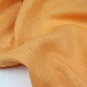 1385/07 Плательно-костюмный лен натуральный оранжевый