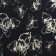 1721/6 Плательно-блузочная вискоза стилизованные цветы на черном фоне